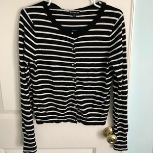 Excellent condition Express striped cardigan